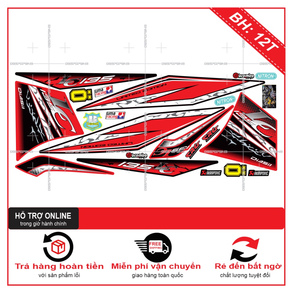 TEM RỜI EX 2011 LC PHIÊN BẢN ĐẶC BIỆT -- SHIN DECAL 2