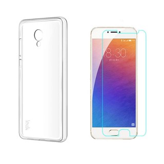 Bộ ốp lưng Silicon cho Meizu MX6 (Trắng) + Kính cường lực