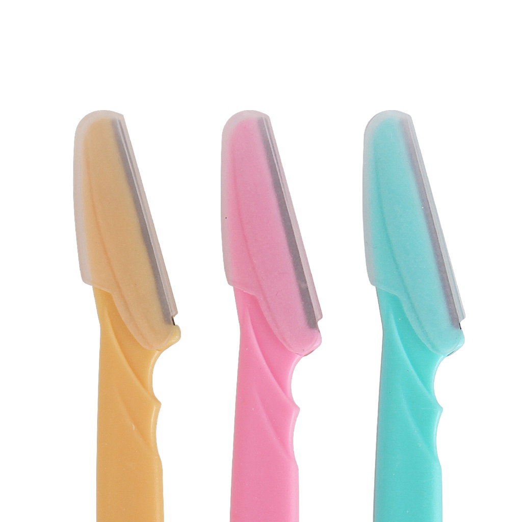 Set 6 Dao Tỉa Lông Mày / Cạo Râu Cầm Tay Không Đau Màu Sắc Ngẫu Nhiên