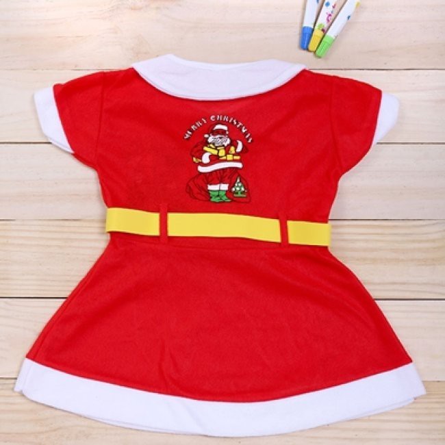 Đầm nỉ hóa trang Ông già Noel cho bé gái từ 8 - 25kg