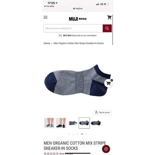 10-20 đôi tất muji nam nữ 22-29cm