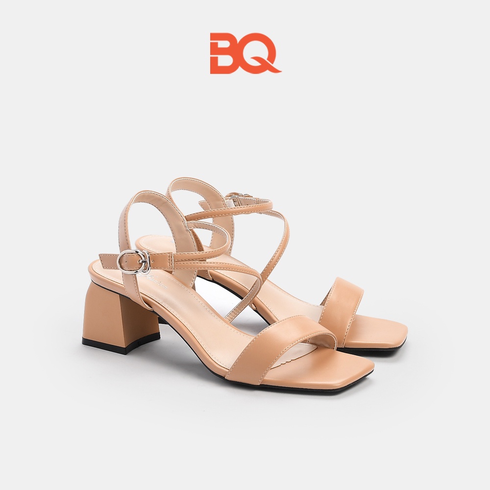 Giày sandal cao gót nữ quai mảnh đế vuông 5 phân Gi BQ072