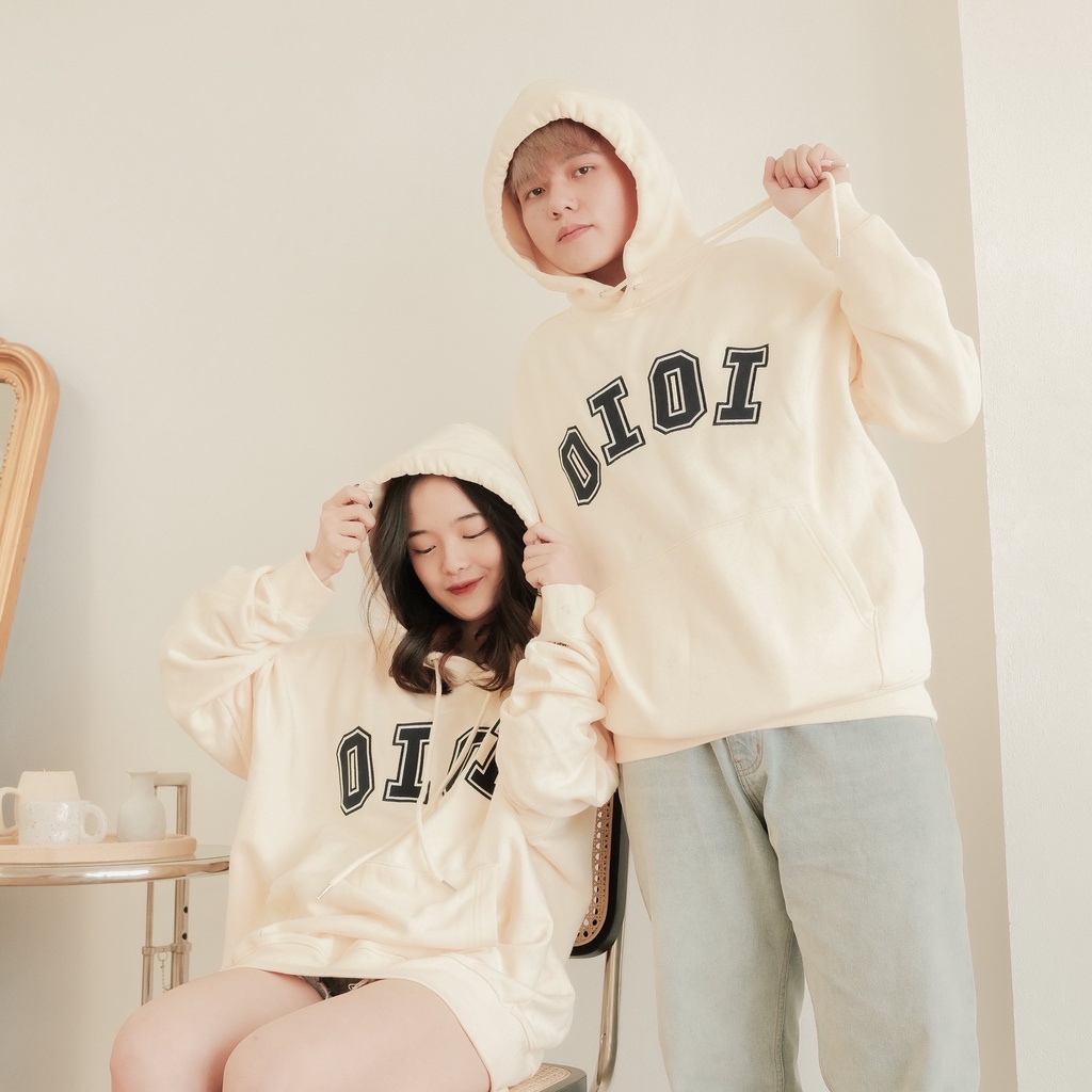 Áo Hoodie OIOI Signature Nỉ Unisex Hàn Quốc Nhiều Màu