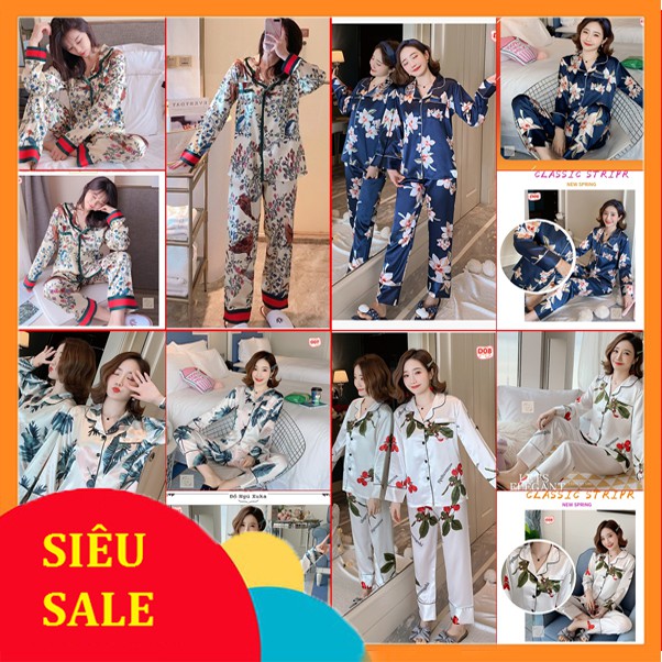 Pijama Lụa Dài Tay Cao Cấp D2