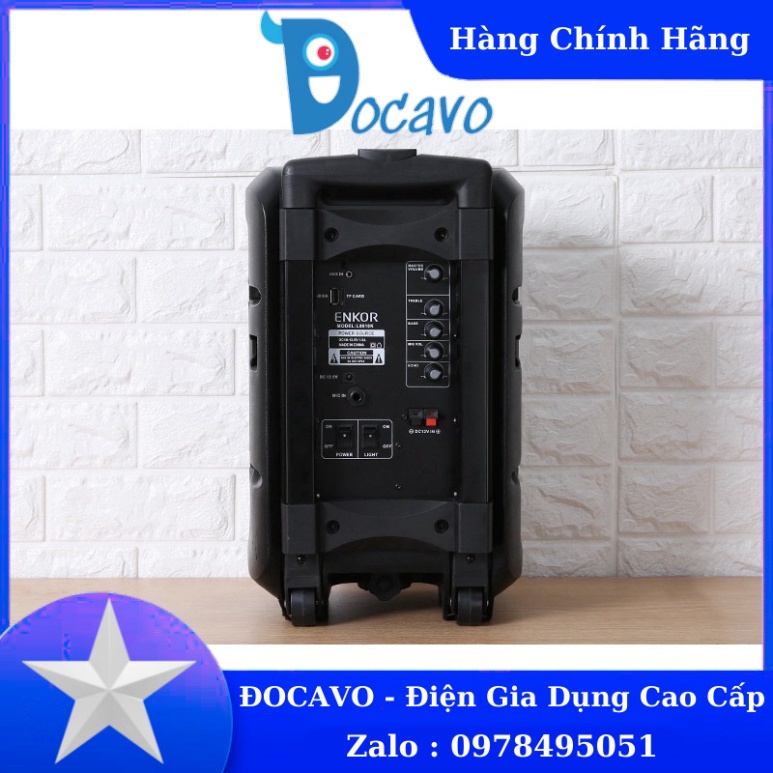 Loa Kéo Bluetooth Enkor L0810K Đen - HÀNG CHÍNH HÃNG Đocavo xincosmetics