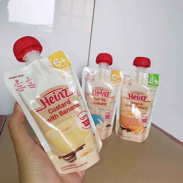 FREE SHIP  💛 🍓 🍌 🍋 ComBo  Váng Sữa HEINZ CUSTARD