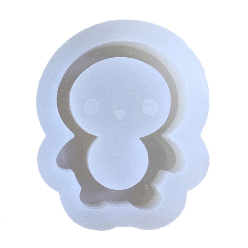 Khuôn Silicone Làm Móc Khóa Hình Chim Cánh Cụt DIY