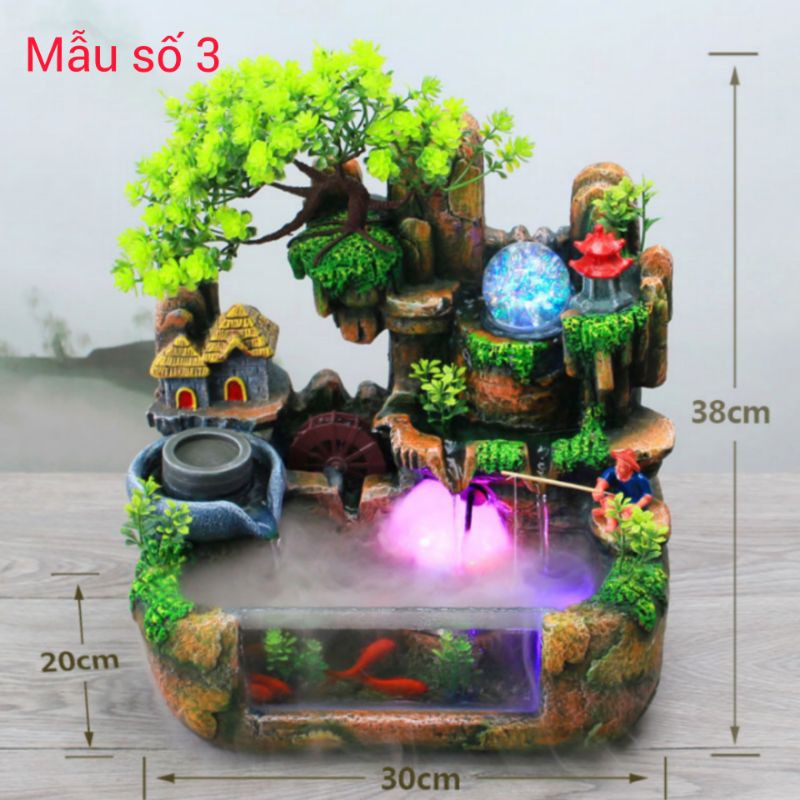 Thác nước phong thủy tài lộc mini để bàn full phụ kiện | BigBuy360 - bigbuy360.vn