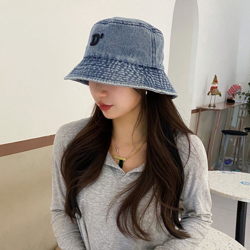 Nón Vành Chữ D Thêu Họa Tiết Thời Trang Dành Cho Nữ