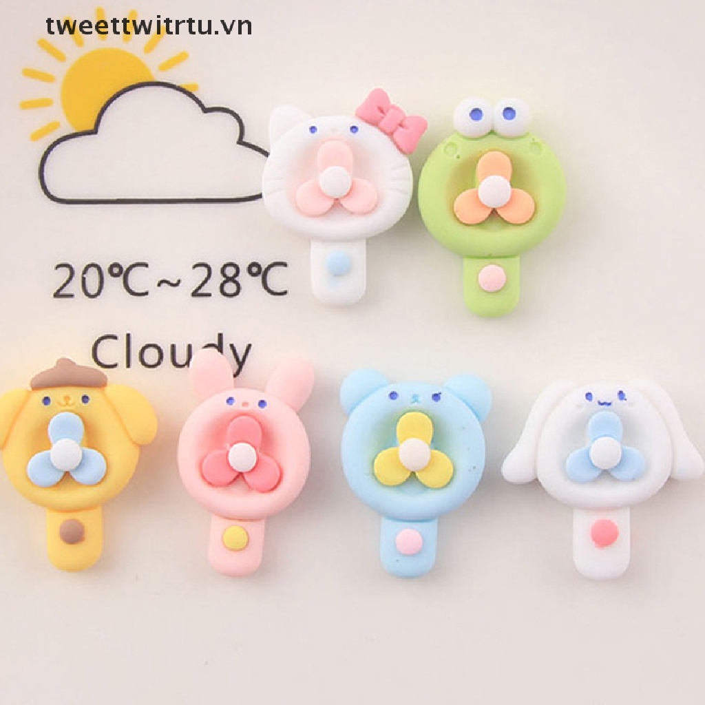 Set 10 Quạt Mini 1: 12 Dùng Trang Trí Nhà Búp Bê Phong Cách Vintage