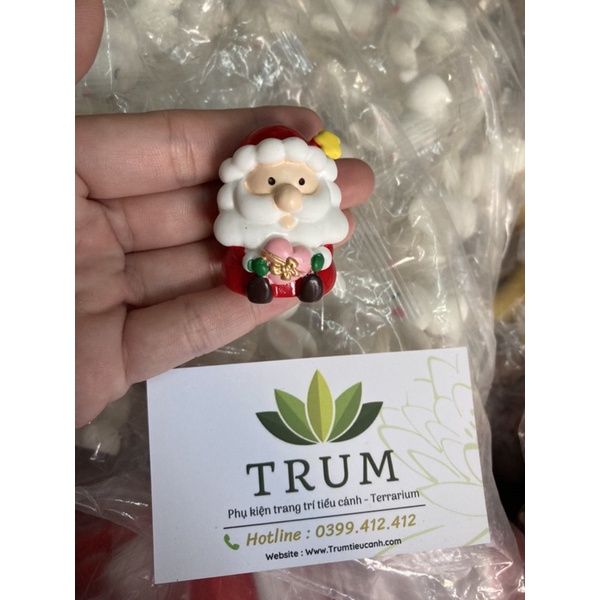 Ông Già Noel Phụ kiện tranh trí tiểu cảnh noel