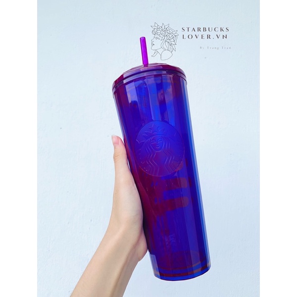 |CHÍNH HÃNG| LY STARBUCKS PURPLE DOME SIZE KHỦNG 24oz