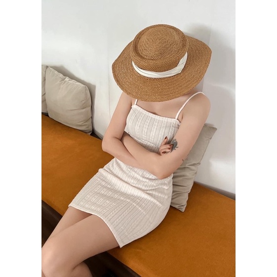 Đầm hai dây nữ len gân cao cấp , đầm body hai dây ôm tôn dáng hàng loại 1 - 25 store