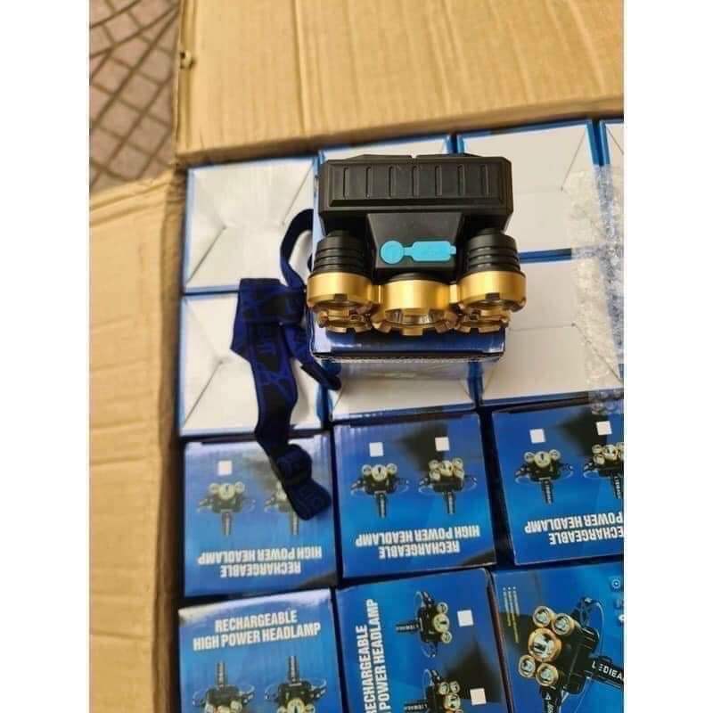 Đèn pin đội đầu 5 bóng bé