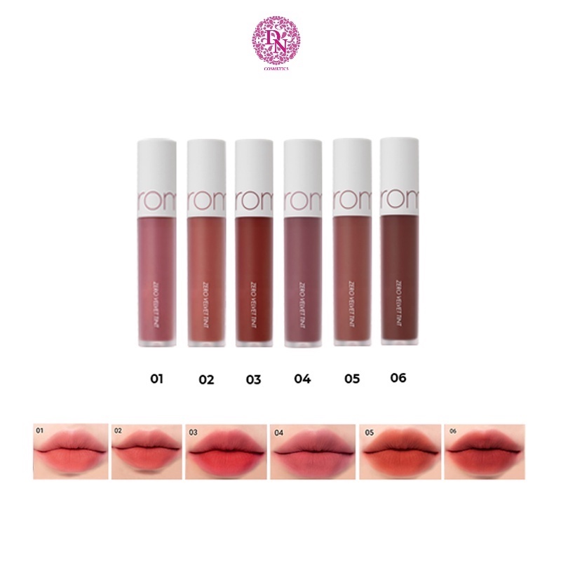 Son Kem Lì Romand Zero Velvet Tint Hàn Quốc