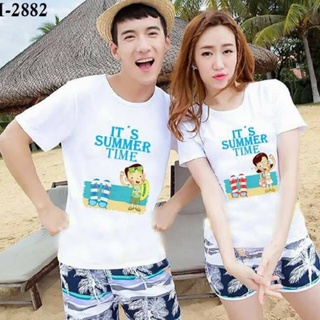Áo thun Đôi Đi Biển SUMMER TIME Đẹp Rẻ - LoviCouple