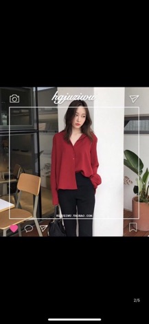 Sơ mi tết đỏ rực rỡ