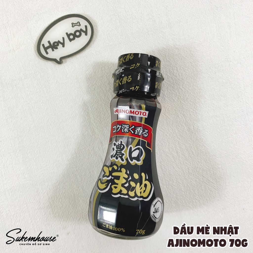 Dầu mè nguyên chất Nhật Ajinomoto chai 70gr/160gr (date 11/2022)