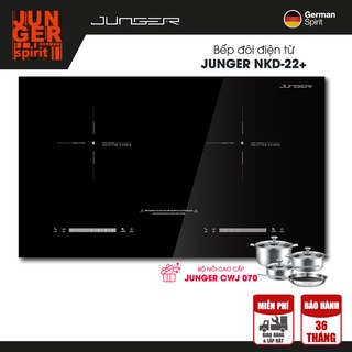 Bếp đôi điện từ junger nkd-22+ | công suất 4000w | mặt kính ceramic | bảo hành 3 năm
