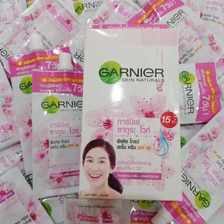 6 GÓI KEM DƯỠNG DA CHỐNG NẮNG LÀM TRẮNG DA GARNIER CAO CẤP THÁI ( 1 HỘP 6 GÓI ) .