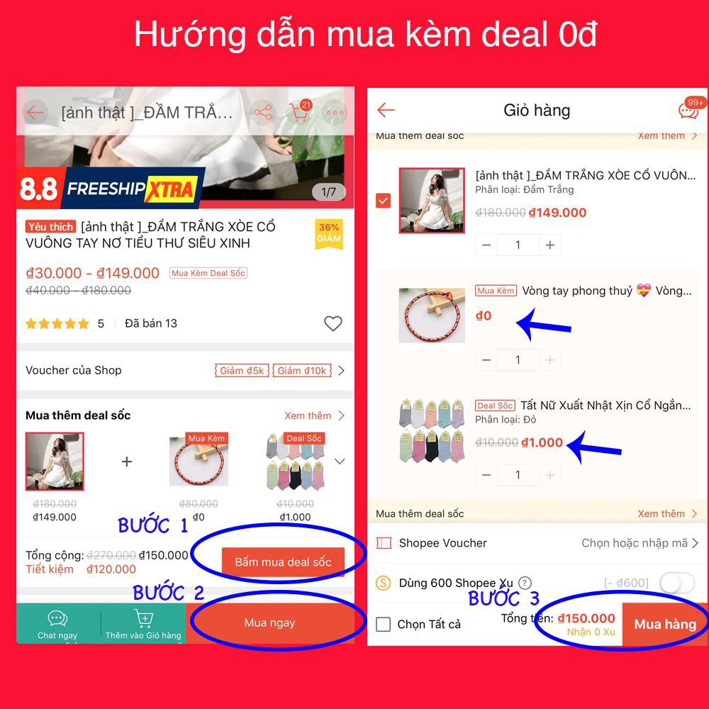 [ảnh thật ]_ĐẦM TRẮNG XÒE CỔ VUÔNG TAY NƠ TIỂU THƯ SIÊU XINH | BigBuy360 - bigbuy360.vn