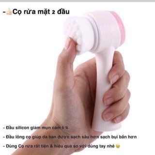 Cọ rửa mặt hai đầu.
