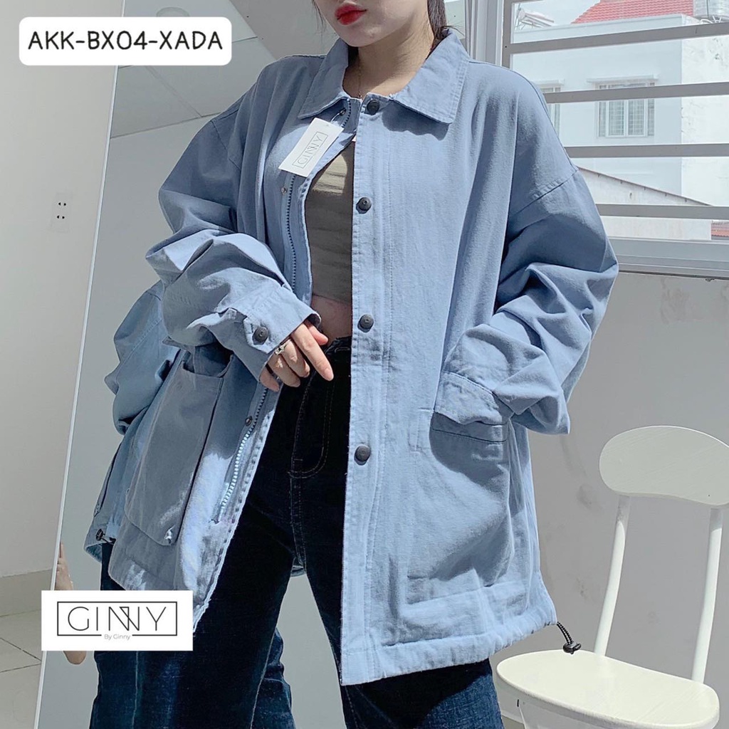 Áo Khoác Kaki ULA BX-04 | Chất Kaki WASH Xịn - GINNY
