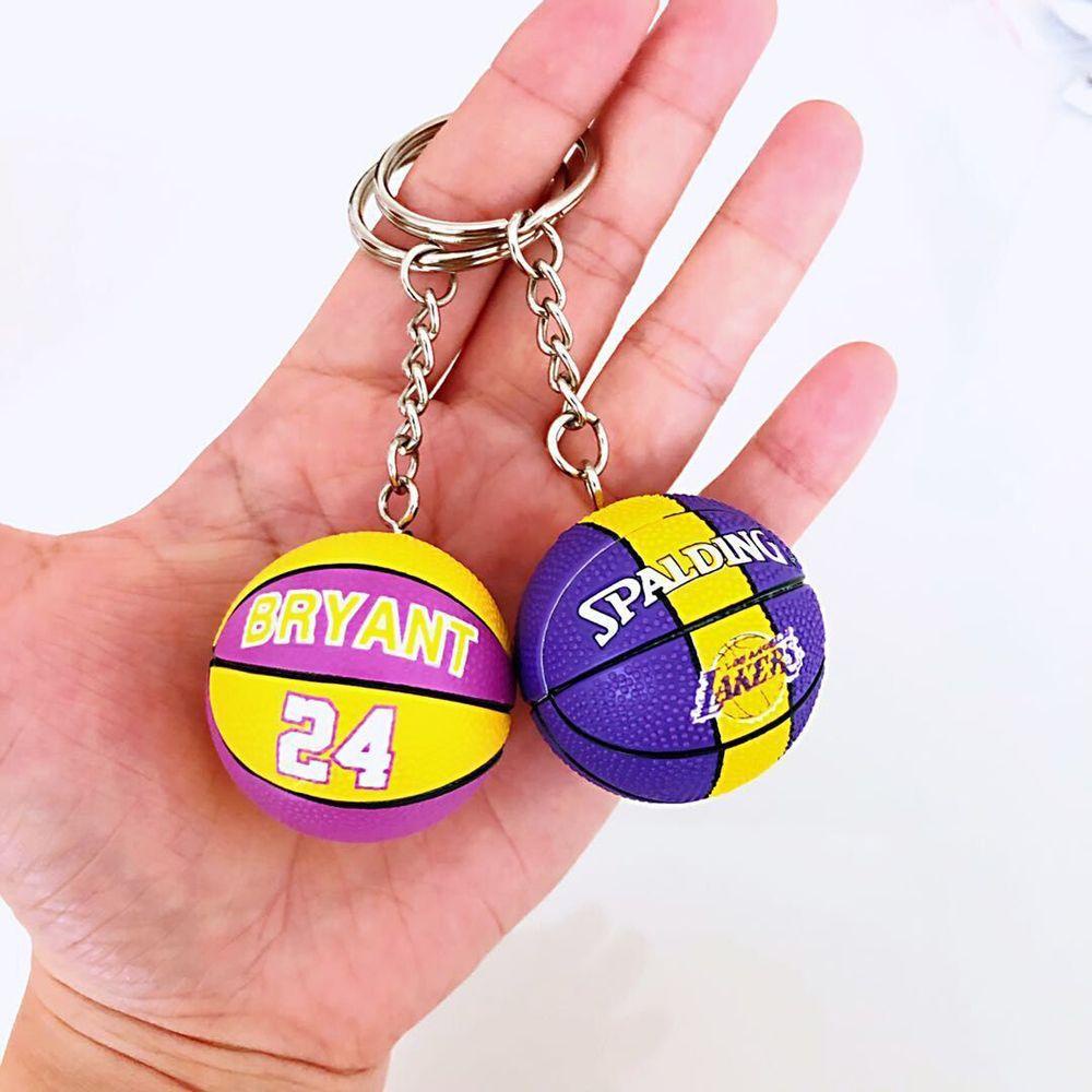 LANFY Móc Khóa Hình Quả Bóng Rổ Mini Dễ Thương