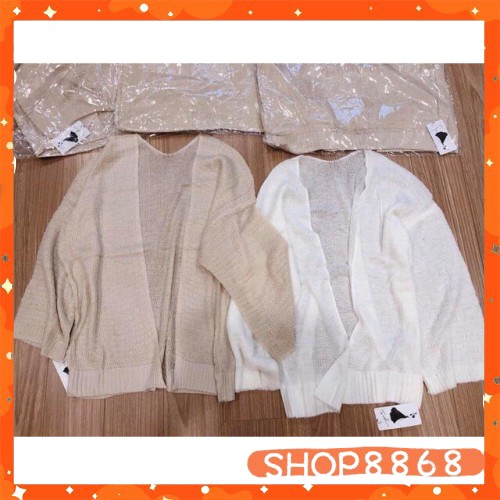 Áo khoác len cardigan áo khoác len mỏng nhiều màu - shop8868