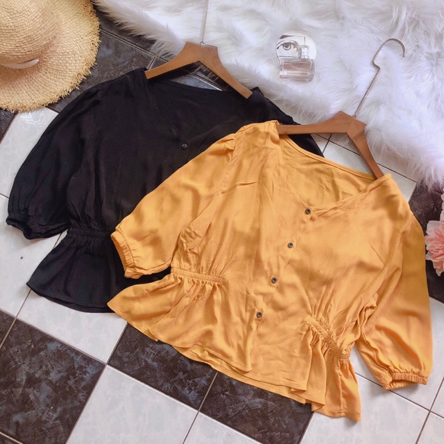 Áo croptop kiểu peplum dễ thương