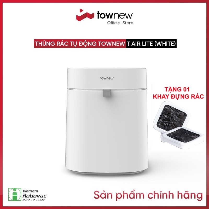 Thùng rác thông minh TOWNEW T AIR LITE - Tự động hàn túi, thay túi rác -BẢN QUỐC TẾ- BH 12 tháng- Hàng chính hãng