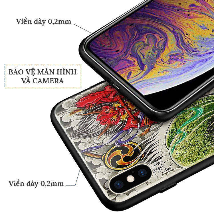 Ốp Lưng Cao Cấp Iphone In Hình Dân Gian Trung Quốc POLICYCASE Cho Dòng Iphone 12 / 12 Pro / 12 Pro Max