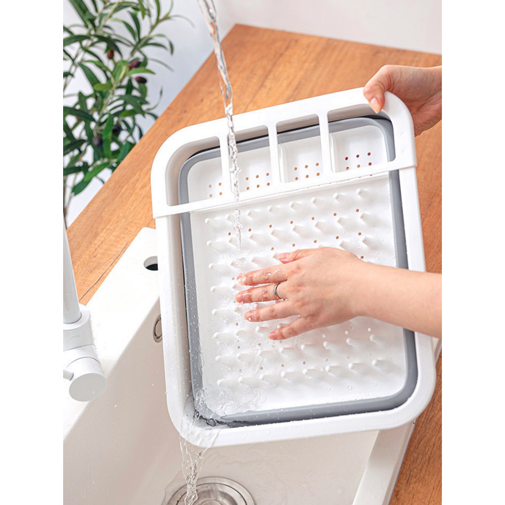 Giá Đựng Bát Đĩa Đa Năng Bằng Nhựa Silicon Gấp Gọn Tiện Dụng, Kệ Bát Đĩa Để Bàn Tiết Kiệm Diện Tích | BigBuy360 - bigbuy360.vn