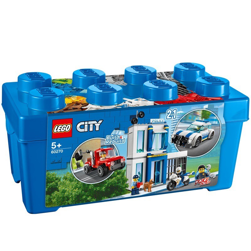Bộ lắp ráp Thùng Gạch Cảnh Sát - LEGO City 60270 (301 Chi Tiết)