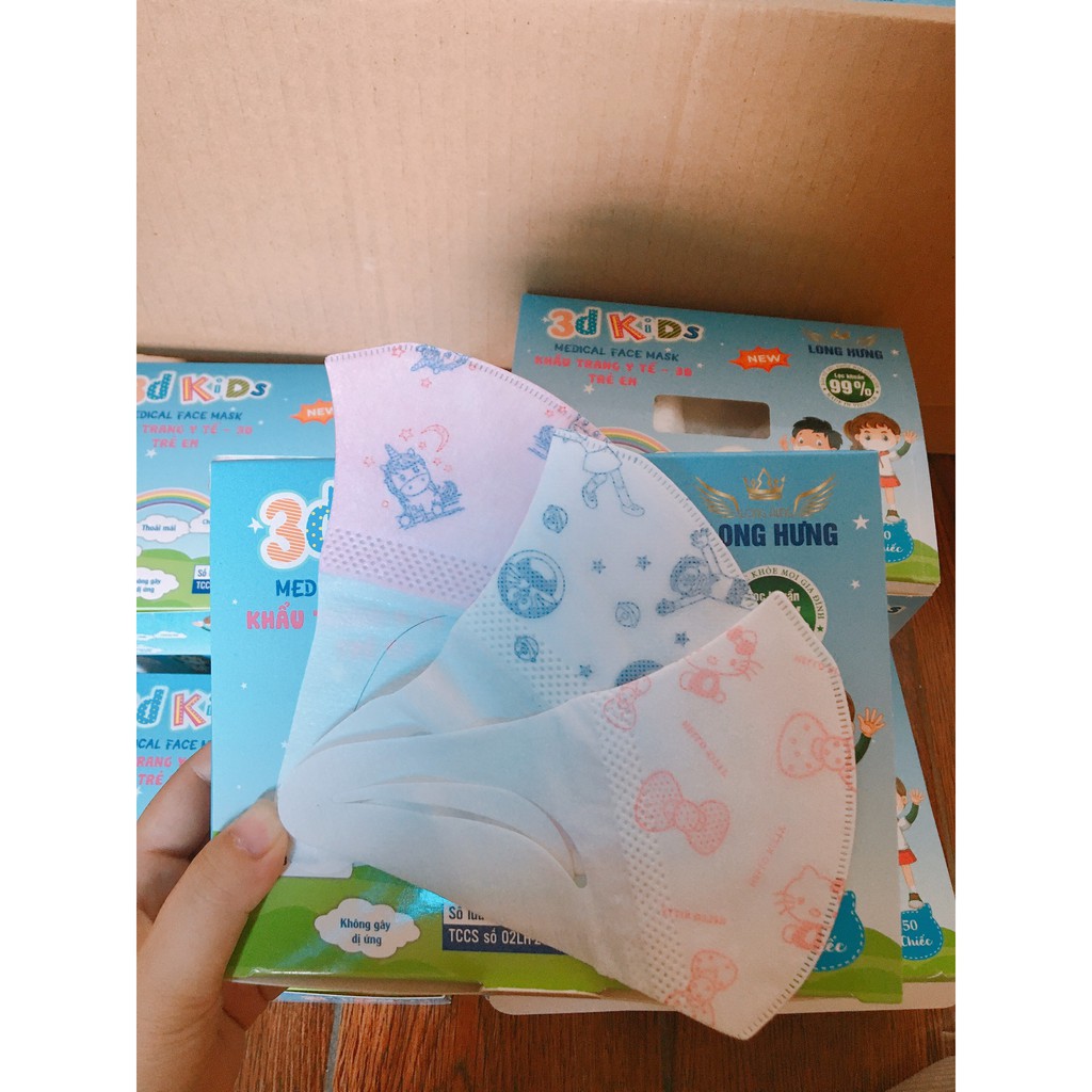 Hộp Khẩu Trang 3D Mask Trẻ Em, Giữ An Toàn Vệ Sinh Cho Bé | BigBuy360 - bigbuy360.vn