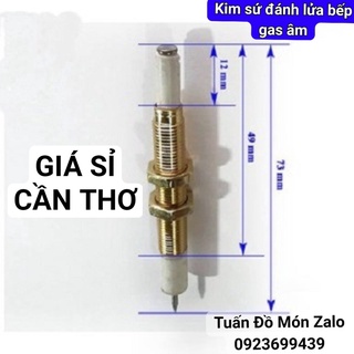 Kim sứ đánh lửa bếp ga âm đa năng 73mm, Ø7 [MỚI] phụ kiện phụ tùng linh kiện chính hãng