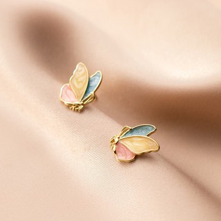 Bông tai hồ điệp bạc 925 mạ vàng✨ có hộp trang sức