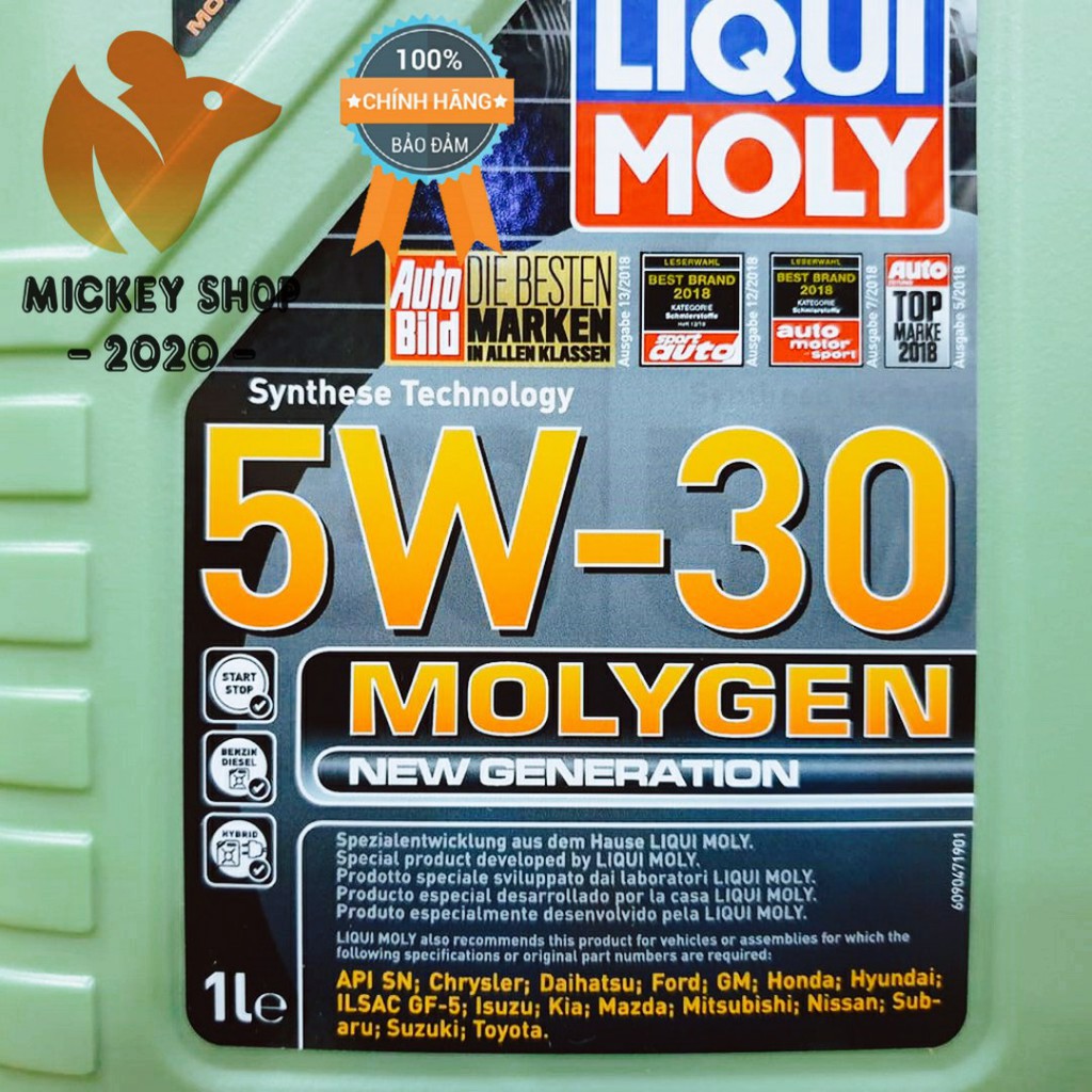 [CAO CẤP] Dầu Nhớt Xe Tay Ga Liqui Moly MolyGen 5w-30 New Generation  1L