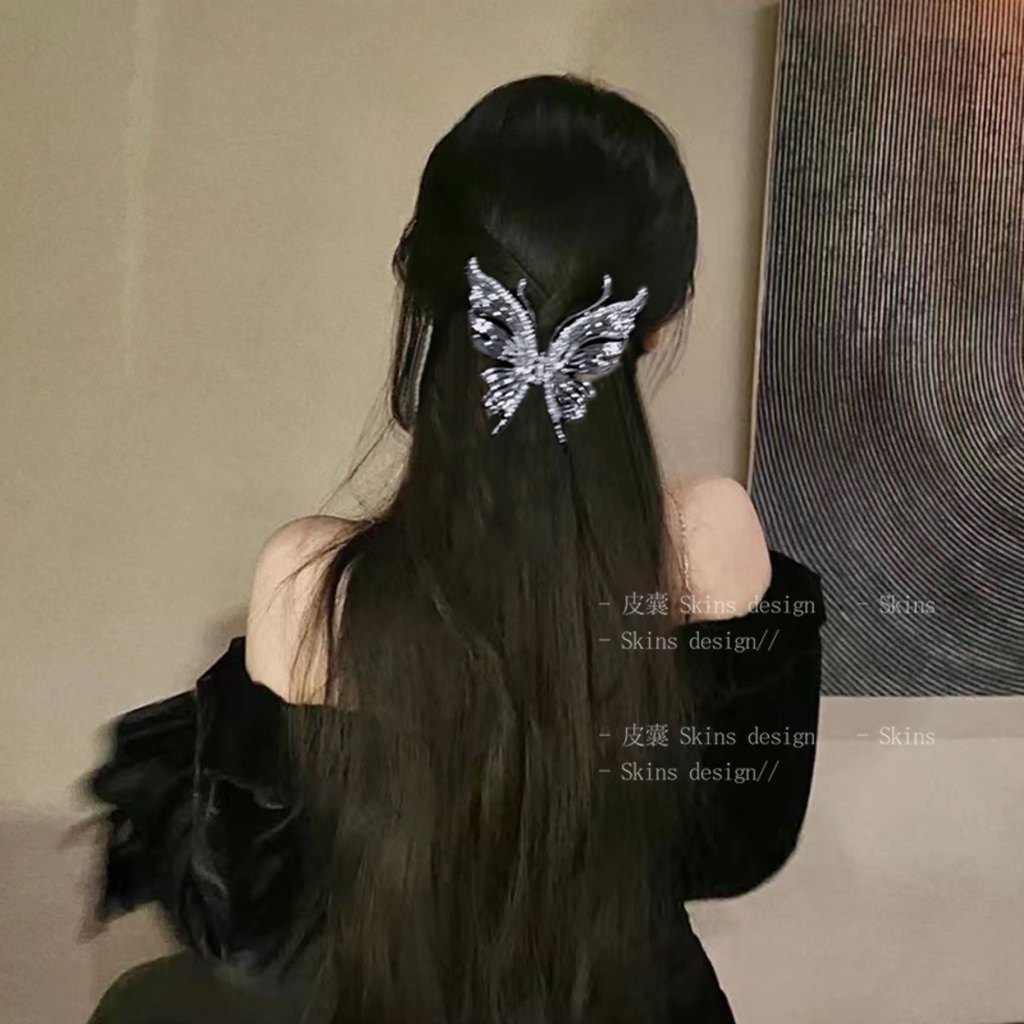 Kẹp Tóc Cá Mập Bằng Kim Loại Cỡ Lớn Thời Trang Mùa Hè Cho Nữ