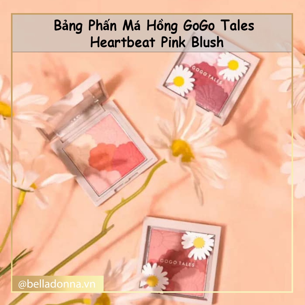Bảng Phấn Má Hồng Hoa Cúc GoGo Tales Heartbeat Pink Blush