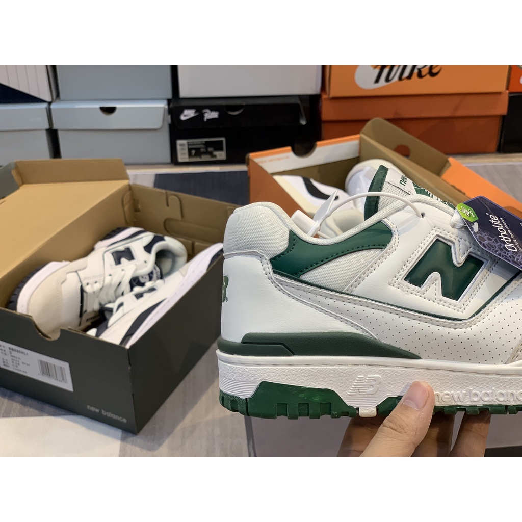 Giày sneaker thể thao nb new blance 550 white green xanh lá hàng cao cấp - ảnh sản phẩm 7