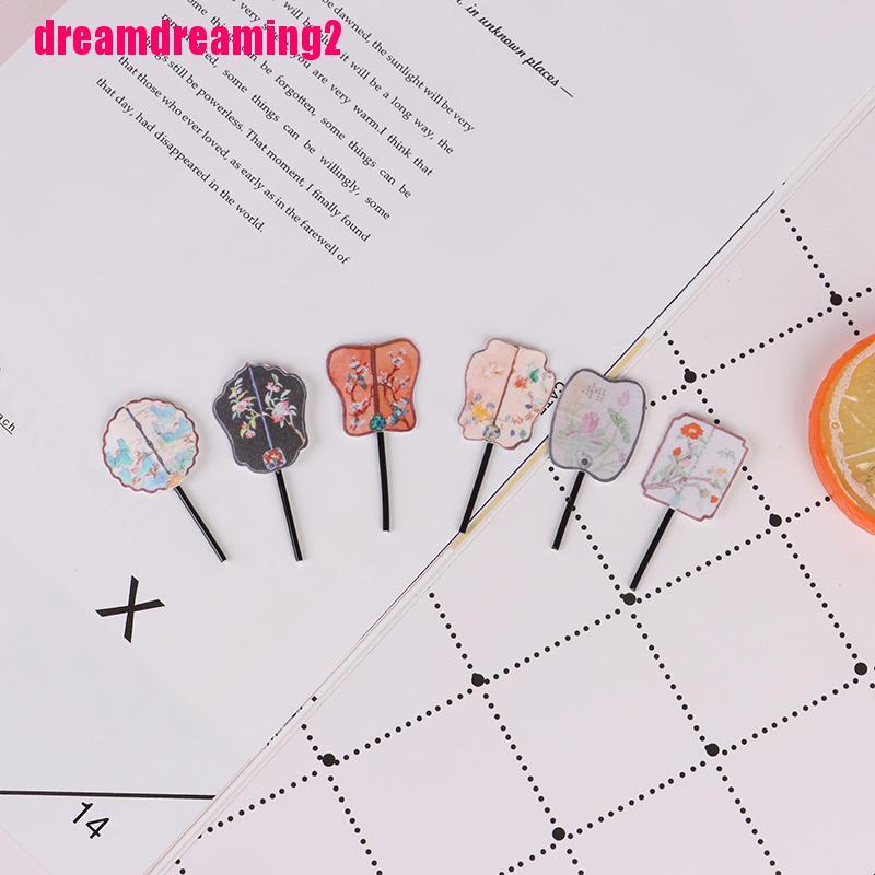 Set 2 Quạt mini Trang Trí Nhà Búp Bê Tỉ Lệ 1: