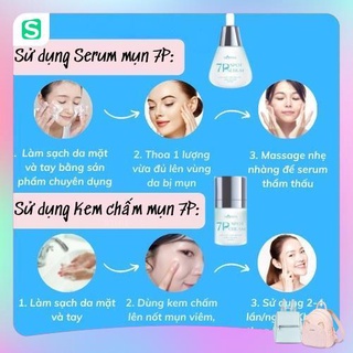 COMBO SERUM MỤN KEM MỤN 7P HUYỀN PHI