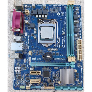 Main Gigabyte H61M-DS2 kèm CPU Intel Core I5 3570 3.4GHz