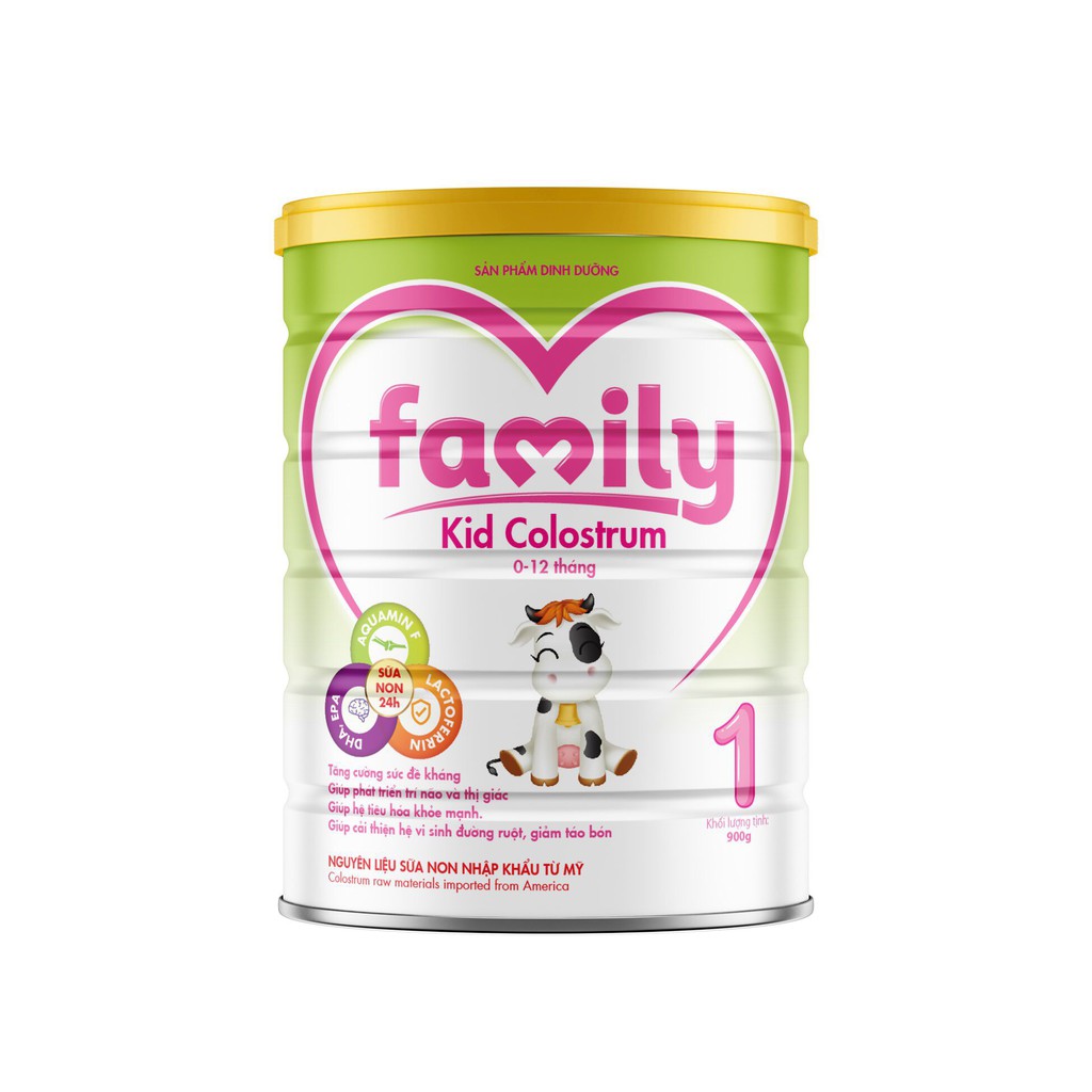 Sữa Dinh Dưỡng Family Kid Colostrum 400g-900g ( Dành cho trẻ từ 0-12 tháng tuổi)