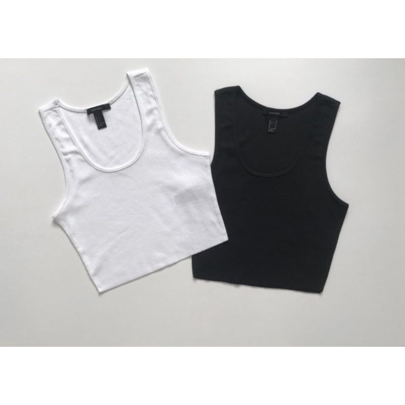 Áo thun balo đen trắng crop top xuất xin