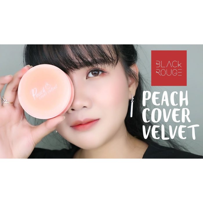Phấn Nước Trái Đào Black Rouge Peach Cover Velvet Cushion