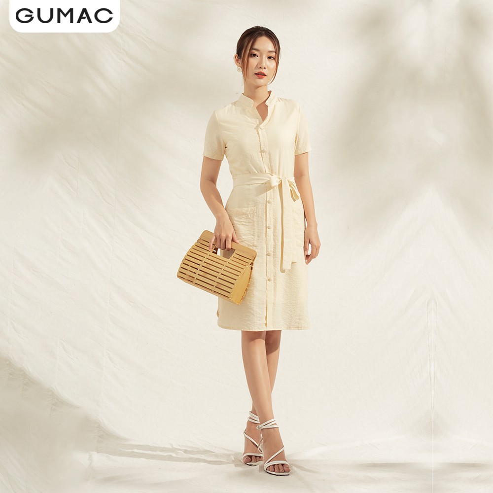 Đầm suông nữ túi đắp DA1136 GUMAC