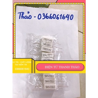 10 điện trở sứ 5W 0.33ôm