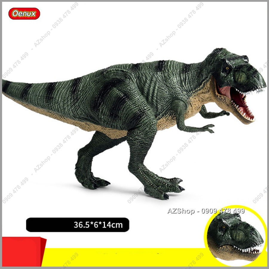Mô Hình Khủng Long Bạo Chúa T-Rex  Tyranosaurus Săn Mồi - Xanh Lớn -7732.3